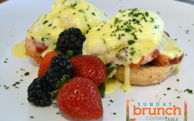 Corner Table Duck Benedict